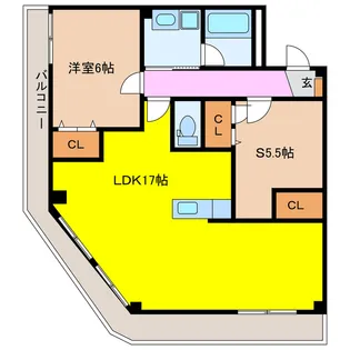ファイブシティ【2階】の間取り