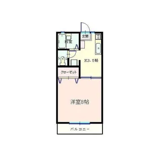 ハイツ斉藤【2階】の間取り