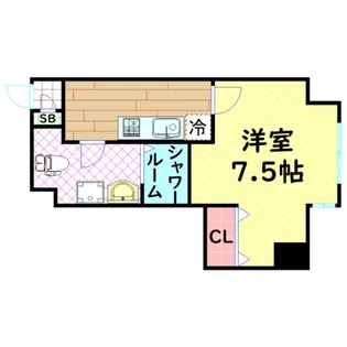 HR FRONT REGAL ドームウエスト【9階】の間取り