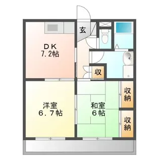 ファイブアイランドII【2階】の間取り