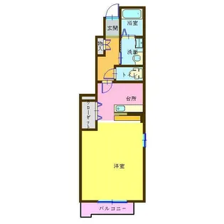 フリーデ土居の内【1階】の間取り