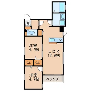 precious SHINSAKAE【2階】の間取り