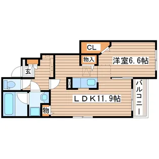 ラ・カンパネラIII【1階】の間取り