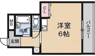 フレア新大阪【4階】の間取り