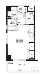 リヴァーウエスト西野山【5階】の間取り