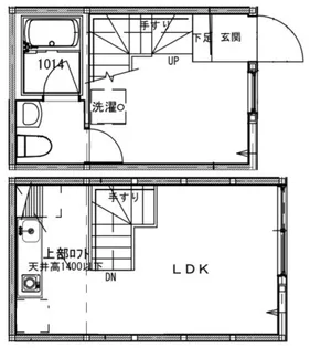 Gojo apartment【1階】の間取り