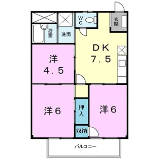 ヨシダハイツ【2階】の間取り