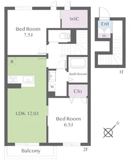 Viento【2階】の間取り