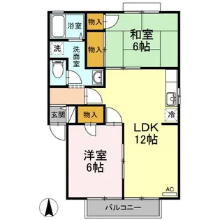 フレンドリー91 A棟【2階】の間取り