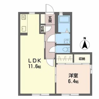 サンテトマト弐番館【2階】の間取り