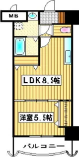 ロイヤル天神東【13階】の間取り