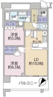 スカイズ タワー&ガーデン【37階】の間取り