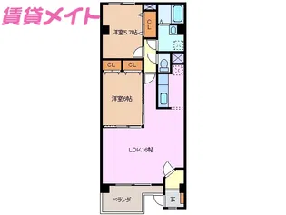 フォンターナ【1階】の間取り