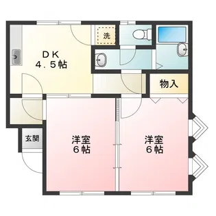 東山ハイツ【1階】の間取り