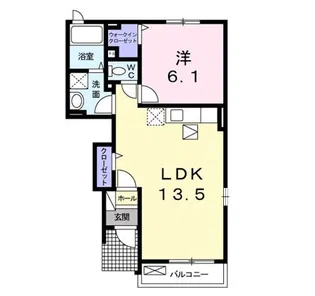 ベルメゾンミキB【1階】の間取り
