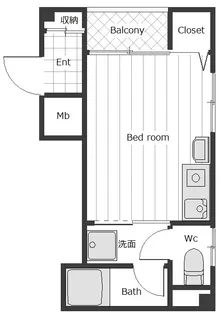 コンフォート柏木【4階】の間取り