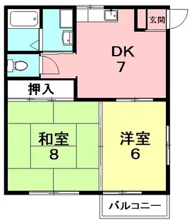 パクス塚本【2階】の間取り
