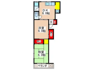 山口マンション【3階】の間取り
