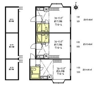 ベルジュ成城【2階】の間取り