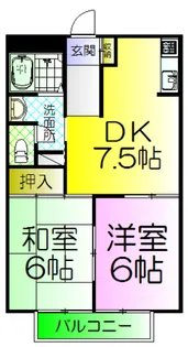 タウニィーイシヅ【1階】の間取り