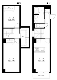 LEGALAND白金ANNEX【1階】の間取り