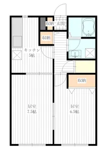 セピアガーデンハイツ【2階】の間取り