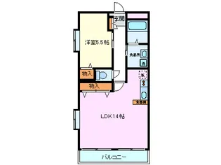 静岡県駿東郡清水町戸田【マンション】の間取り