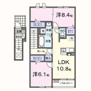 フォーリスト別名II【2階】の間取り
