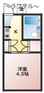 1Kの間取り画像