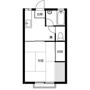 フジハイツ18号館【2階】の間取り
