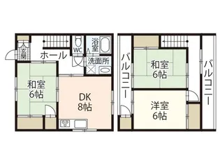 広島県広島市佐伯区五日市中央1【一戸建】の間取り