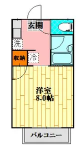 カルチェラタンA棟【1階】の間取り