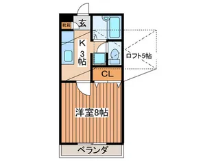 ロイヤルコートキクチ【2階】の間取り