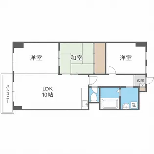 アルファヒル麻生【6階】の間取り