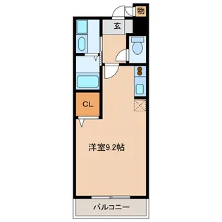 静岡県浜松市中央区山下町【マンション】の間取り