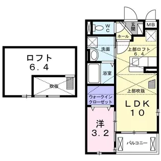 コリーヌアンジュ【2階】の間取り