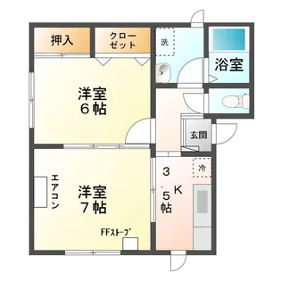 ガーデニア【1階】の間取り