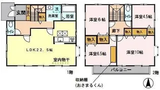 埼玉県さいたま市緑区大字三室【一戸建】の間取り