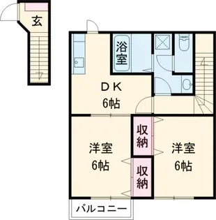 メルセデスA【2階】の間取り