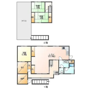 三重県津市神納町【一戸建】の間取り