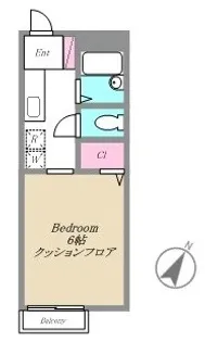 神奈川県相模原市南区相模大野2【アパート】の間取り