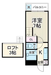 プラム常盤平【1階】の間取り