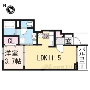 ノール・アンソレイエSSSS【2階】の間取り