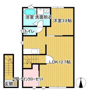 レトワールIIA【2階】の間取り