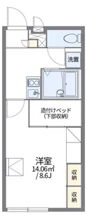 家電付アパート レオパレス桃ケ台【1階】の間取り