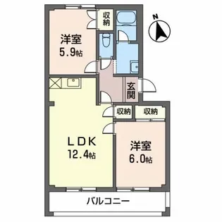 エクセルサンパレス?【3階】の間取り