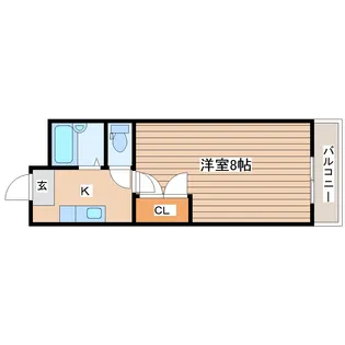 アイショウプラザ旭ヶ丘III【2階】の間取り