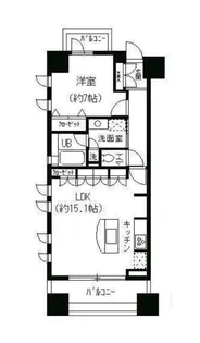 パークキューブ日本橋水天宮【3階】の間取り