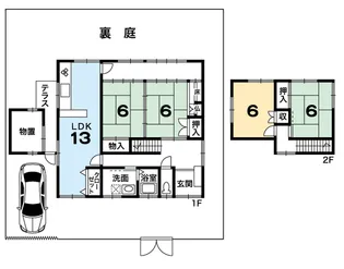 京都府京都市伏見区桃山与五郎町【一戸建】の間取り