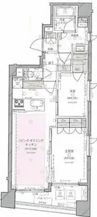 グリーンパーク水天宮前【9階】の間取り